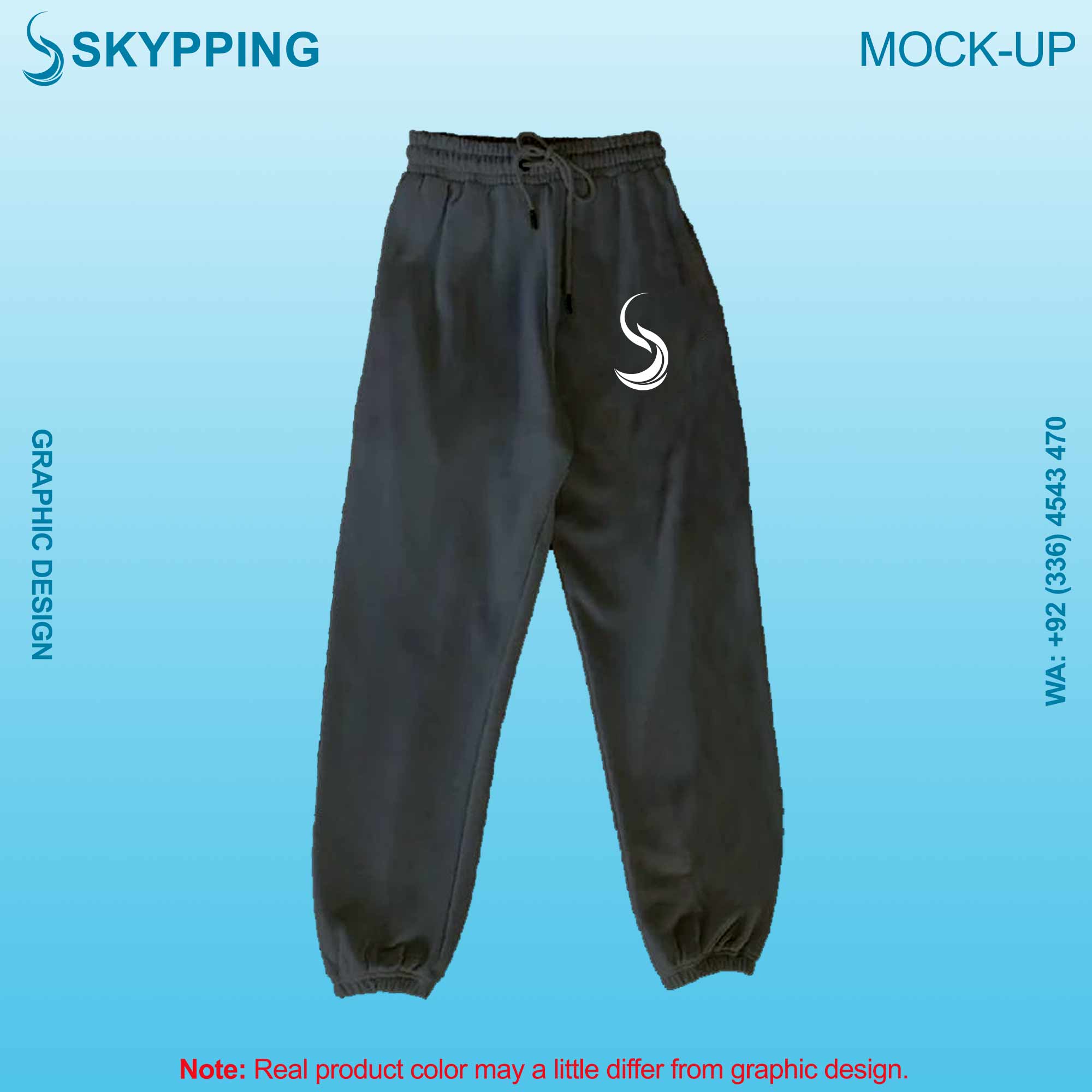 Sweatpant with Side Pocket and Closed Bottom